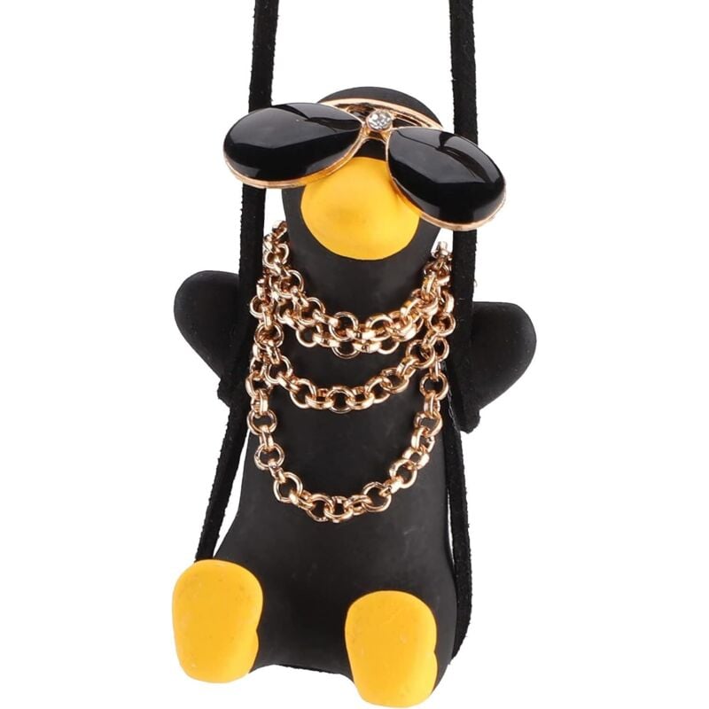 Schaukelente, Auto-Hängeornament, süße Schaukelente am Auto-Rückspiegel-Anhänger, lustige Geschenke für Frauen und Männer, für