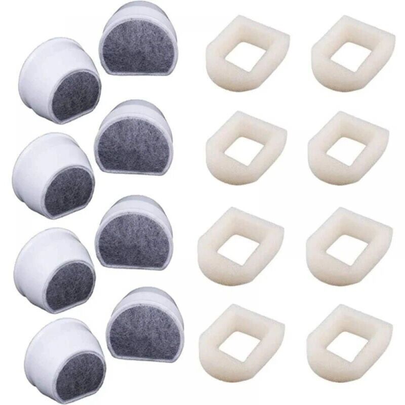 Schaumstoff- und Kohle-Vorfilter für Katzenbrunnen sind mit Brunnen- und Trinkbrunnenfiltern kompatibel.