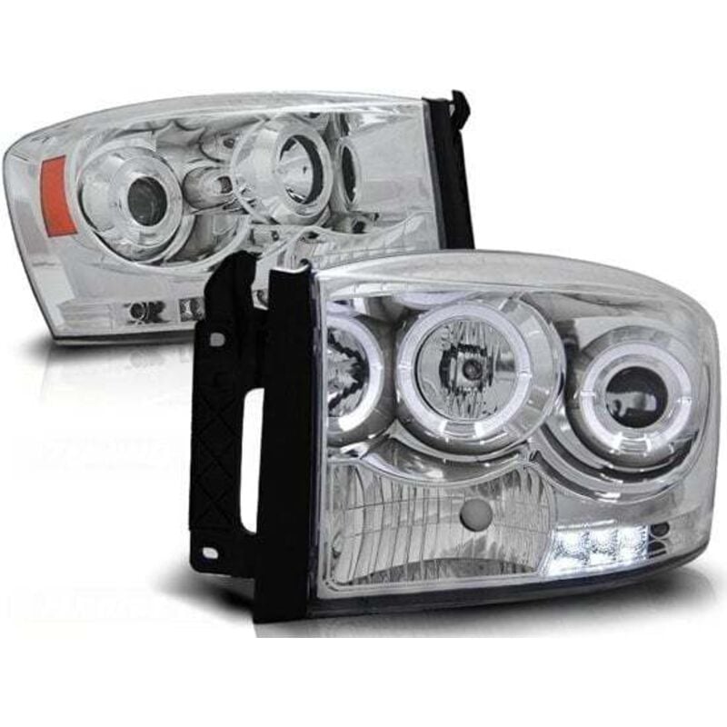 Viking Choice - Scheinwerfer Dual Halo Felgen dodge ram 06-08 angel eyes chrome
