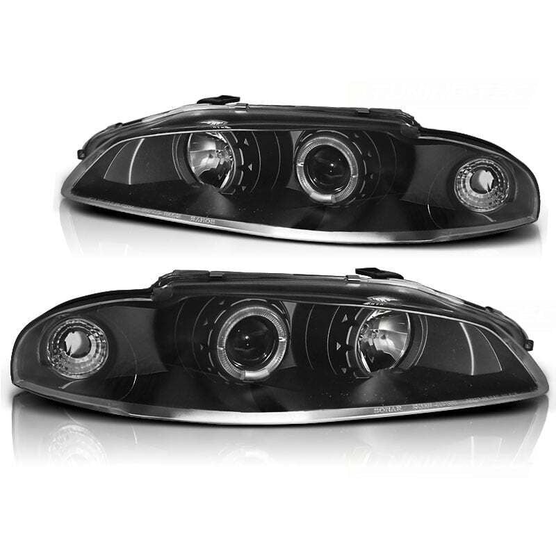 Viking Choice - Scheinwerfer Dual Halo Felgen mitsubishi eclipse 97-12 98 angel eyes schwarz
