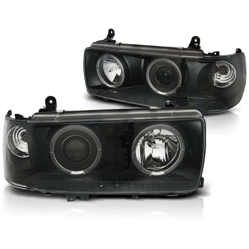 Viking Choice - Scheinwerfer Dual Halo Felgen toyota land cruiser fj 80 90-97 schwarz