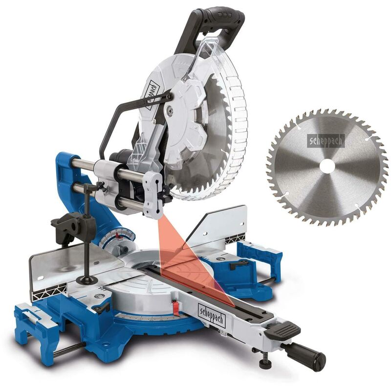 Kapp-Zugsäge HM305SL Scheppach Schnitthöhe 180 x 340mm Laser Softstart Posaunenauszug