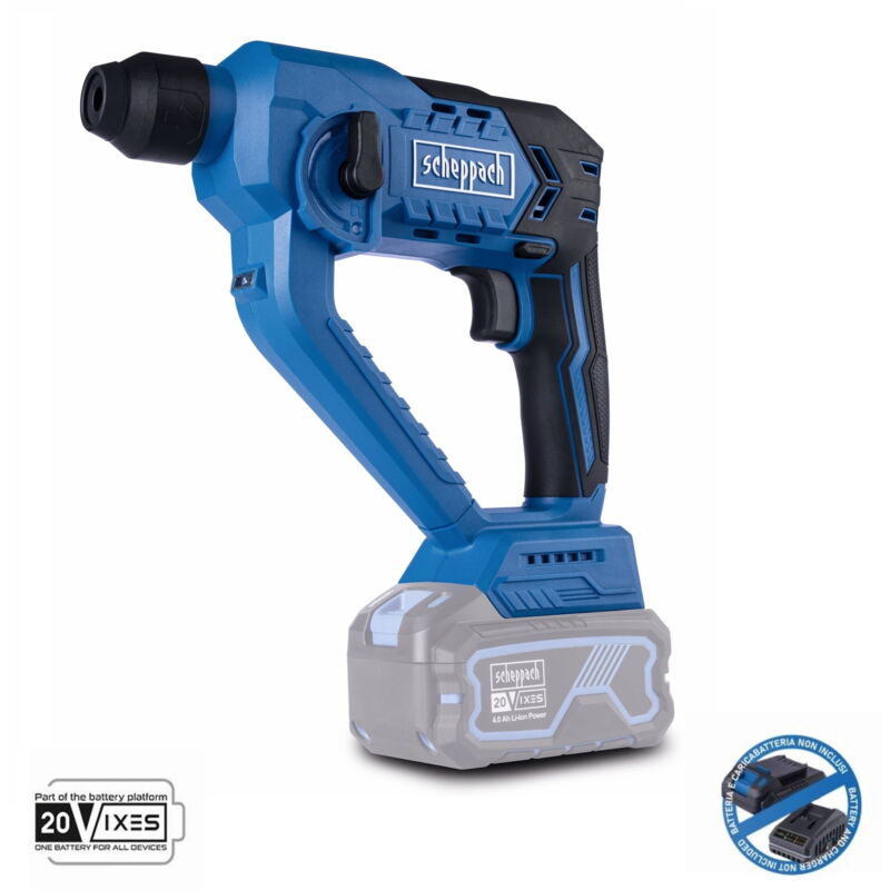 Akku-Bohrhammer 20 v mit Zubehor ohne Akku-Ixes Scheppach c-rhd130-x