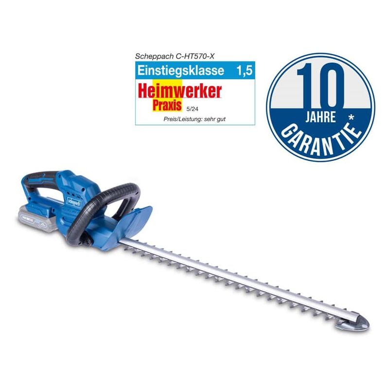 Akku Heckenschere C-HT570-X 20V-IXES ohne Akku & Ladegerät - Scheppach