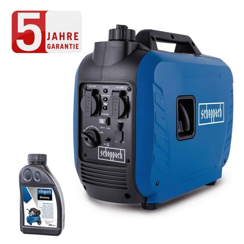 Scheppach Inverter Stromerzeuger SG2500i Generator Notstromaggregat 2000W + Öl