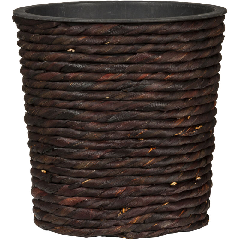 Scheurich - Water hyacinth 26, Korbgefäß/Korb-Pflanzgefäß/Korbtopf aus Water hyacinth Farbe: Brown, 26 cm Durchmesser, 24 cm hoch, 19,3 l Vol.