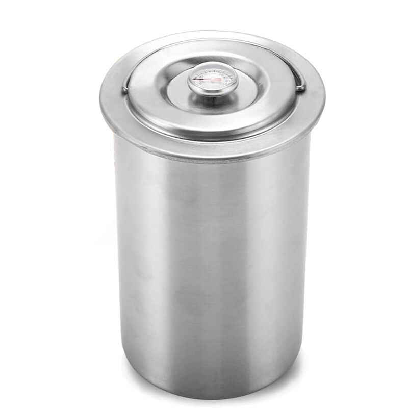 Schinkenpresse, Edelstahl-Fleischpresse im Runder Form Zur Herstellung Von Gesundem Hausgemachtem -Fleisch mit Thermometer