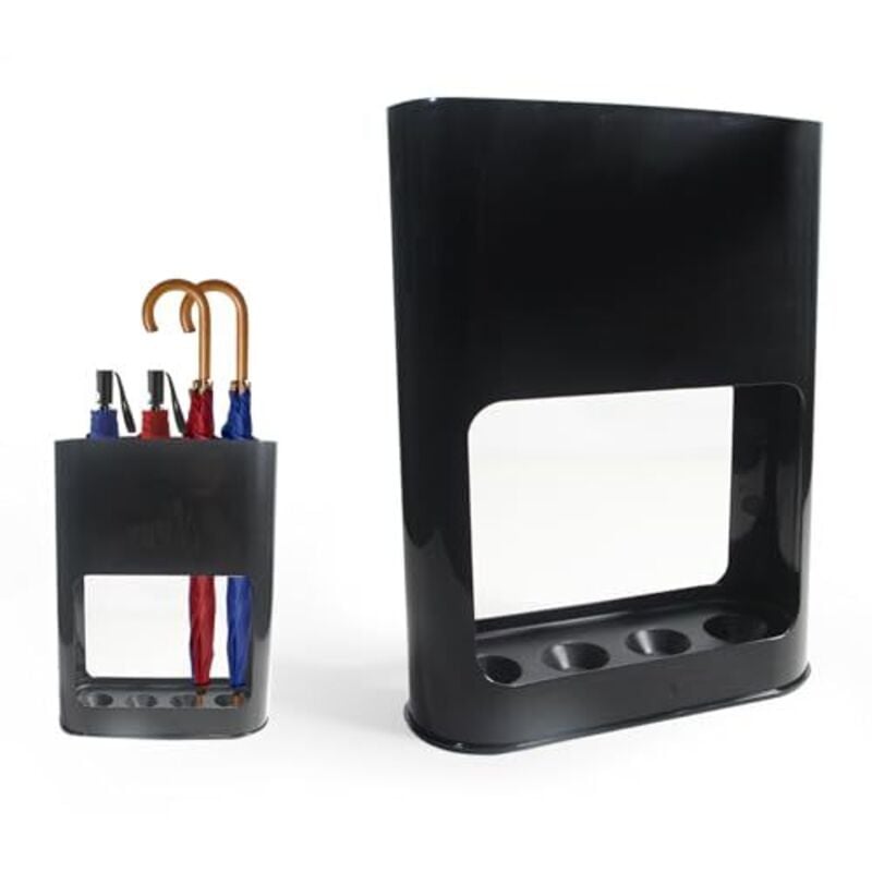 Schirmständer, Regenschirmständer 4 Slots, Schirmhalter mit Abnehmbarer Abtropfschale, Kunststoff Regenschirm Halter für Lange/Kurze Regenschirme