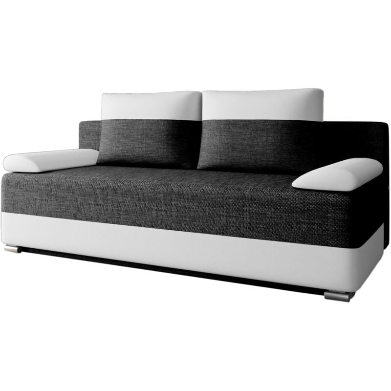 Schlafsofa atlanta – Polstersofa Schlafcouch Sofa Sofagarnitur Couch Schlafsofa für Wohnzimmer mit Bettfunktion, Schlaffunktion und Bettkasten: