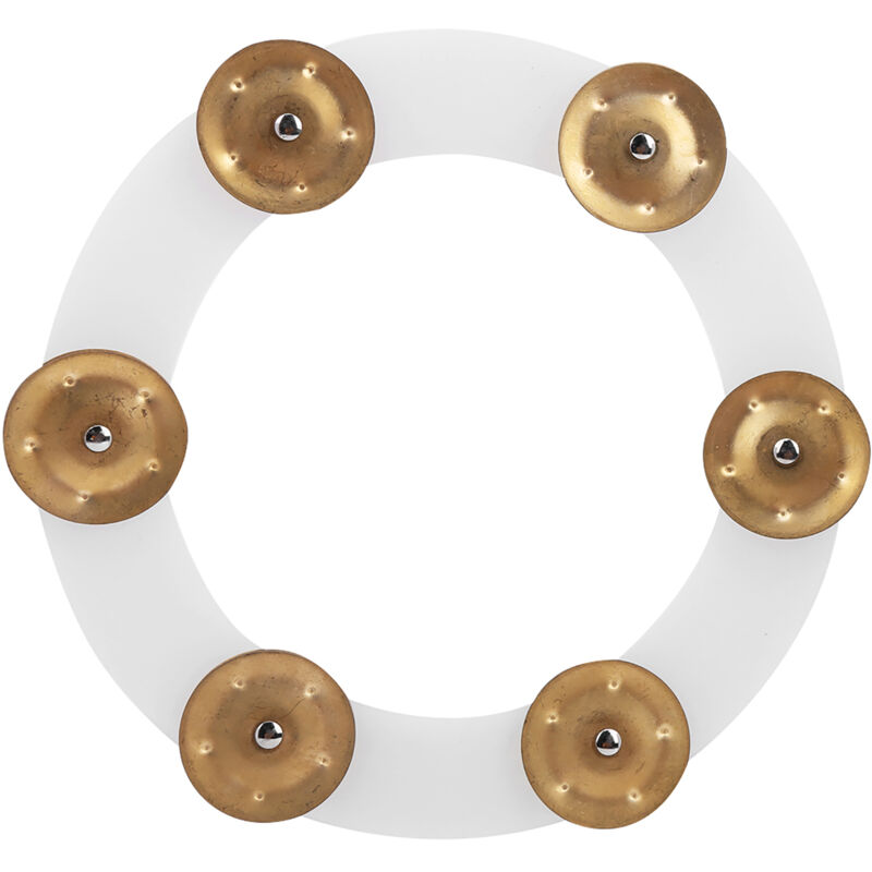 Schlagzeug, Becken, Hi-Hat, Tamburin, Percussion-Set aus Edelstahl mit goldenen Glöckchen