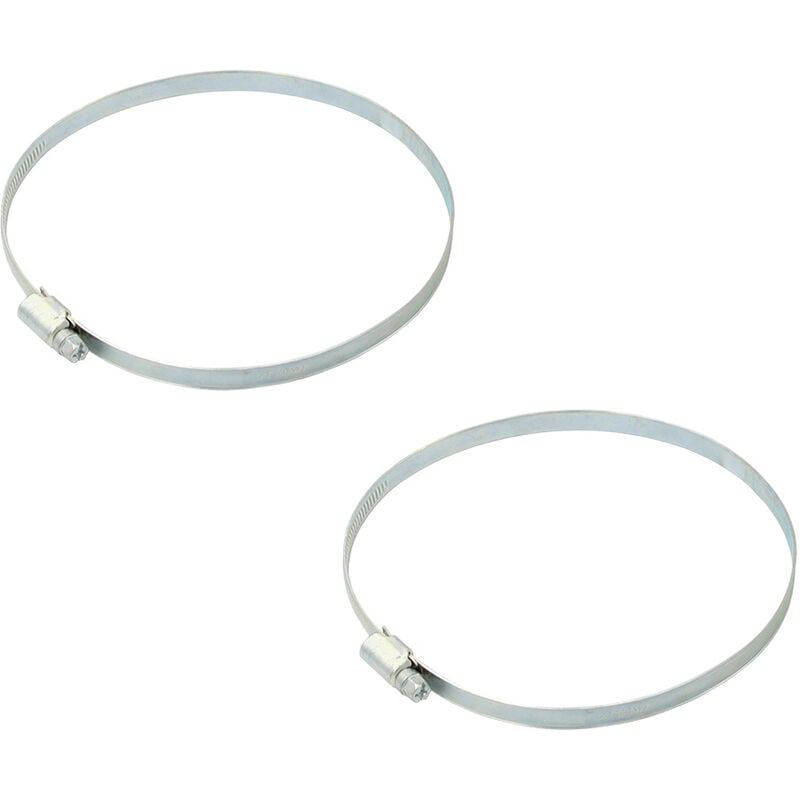 Stabilo-sanitaer - 2x Schlauchschelle 120 - 140 mm dn 125 Schlauchklemme verzinkt Zubehör
