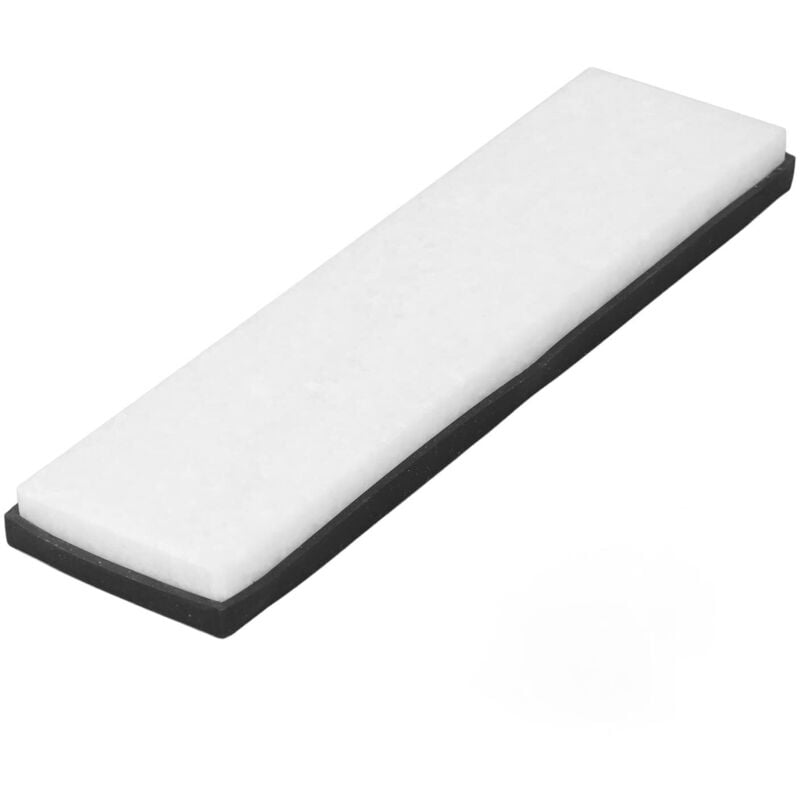 Schleifstein mit 8000er Körnung, professioneller Schleifstein, Nassschleifstein, Schleifstein mit Gummifuß für Küche und Gastronomie, weißer Jade,