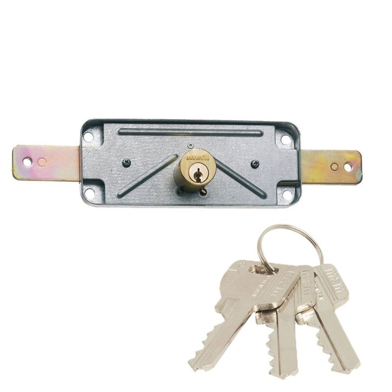Schloss de aufliegend für Metalltüren de Rolltore oder Schwingtore con Zylinder de serreta de drei Schlüssel. 1511v MCM