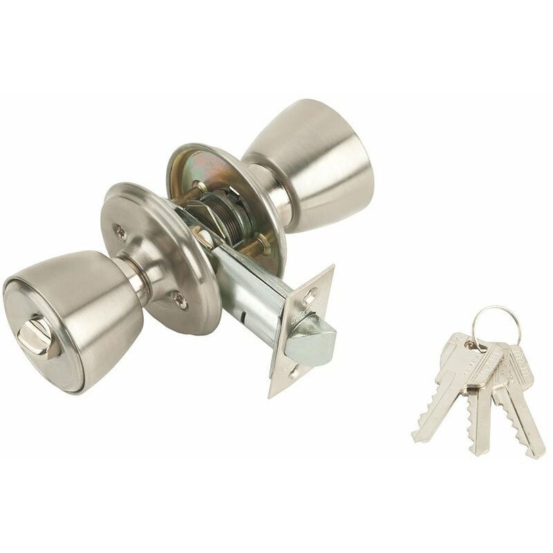 Schloss mit Knauf für Eingangstür 501B-4-4-70 MCM