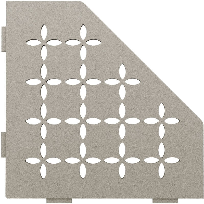 Schluter - Schlüter SES2D5TSSG-E-S2 Ablage Floral 75x195x195x75mm Steingrau