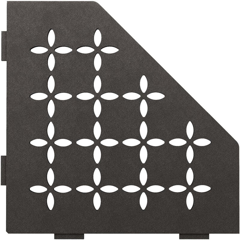 Schluter - Schlüter SES2D5TSDA-E-S2 Ablage Floral 75x195x195x75mm Dunkelanthrazit