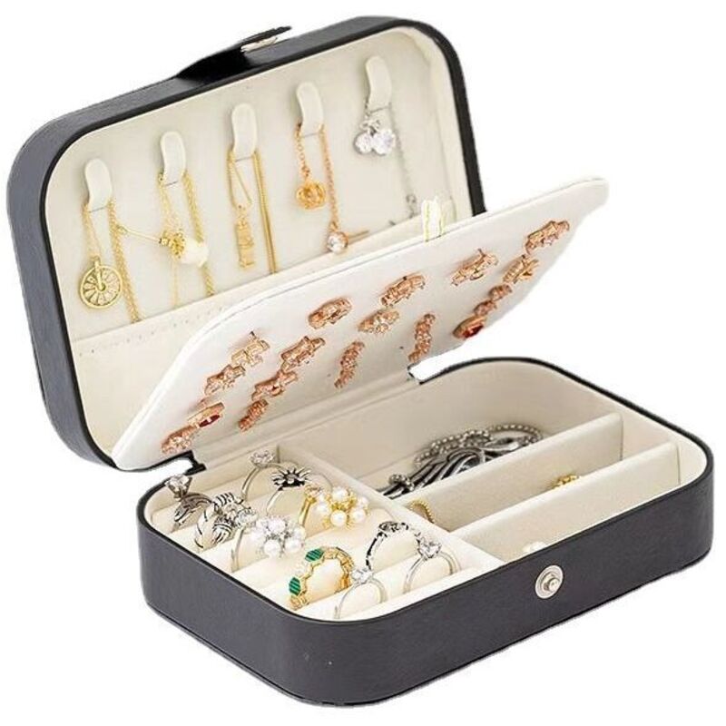 Odipie - Schmuckschatulle, Reiseschmuckschatulle für Damen, Schmuckschatulle für Damen, kleine Schmuckschatulle, zur Aufbewahrung von Ringen,