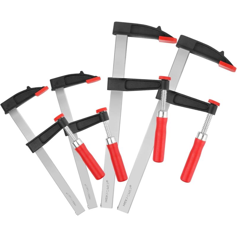 Schnellspanner 4 Stück, Spannbreite 300 mm und 200 mm F-förmige Zwingen für Holzbearbeitung, Metallbearbeitung und Heimwerker