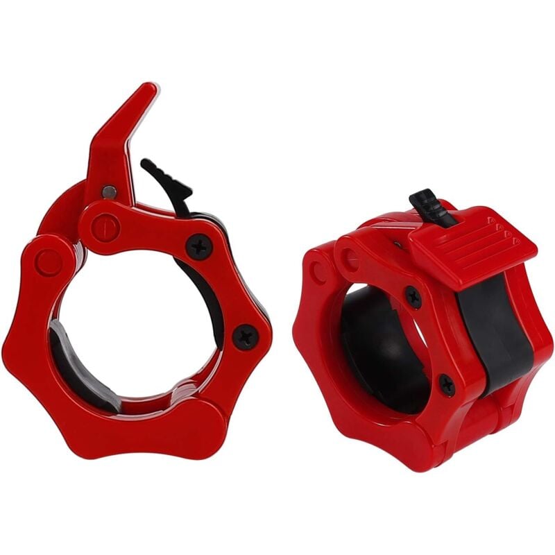 Schnellspanner-Klemmring, Verriegelungskragen, 50 mm Ring, rutschfeste Langhantelklemmen für Gewichtheben, Bodybuilding