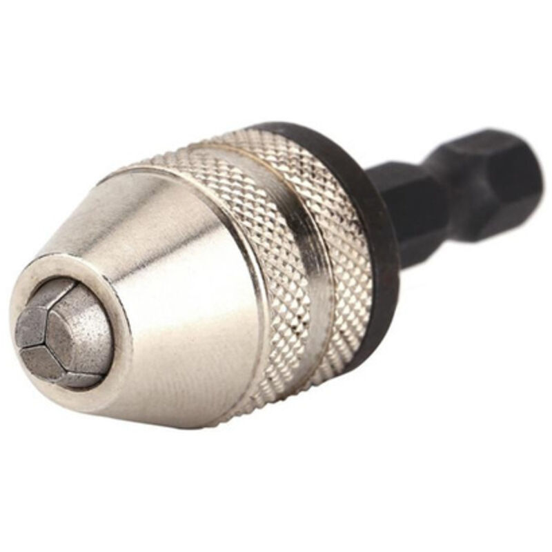 Schnellwechseladapter für Bohrfutter und Akkuschrauber (1/4 Zoll Sechskantschaft) mit Pfeilspitzen-Werkzeug (1 Stück)