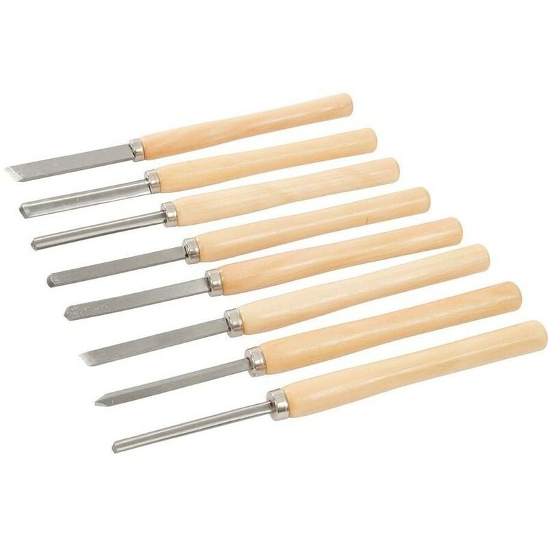 Haloyo - Schnitzwerkzeug Satz 8tlg Schnitzsatz Schnitzmesser Handwerk Holz Schnitzen set