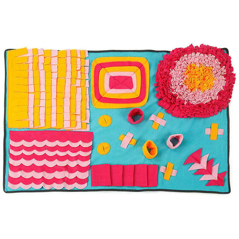 Schnüffelmatte für Hunde, Suchmatte für Hunde, Trainingsmatte für Hunde, weich, waschbar, Spiel-Schnüffelmatte, Hundespielzeug, Training des