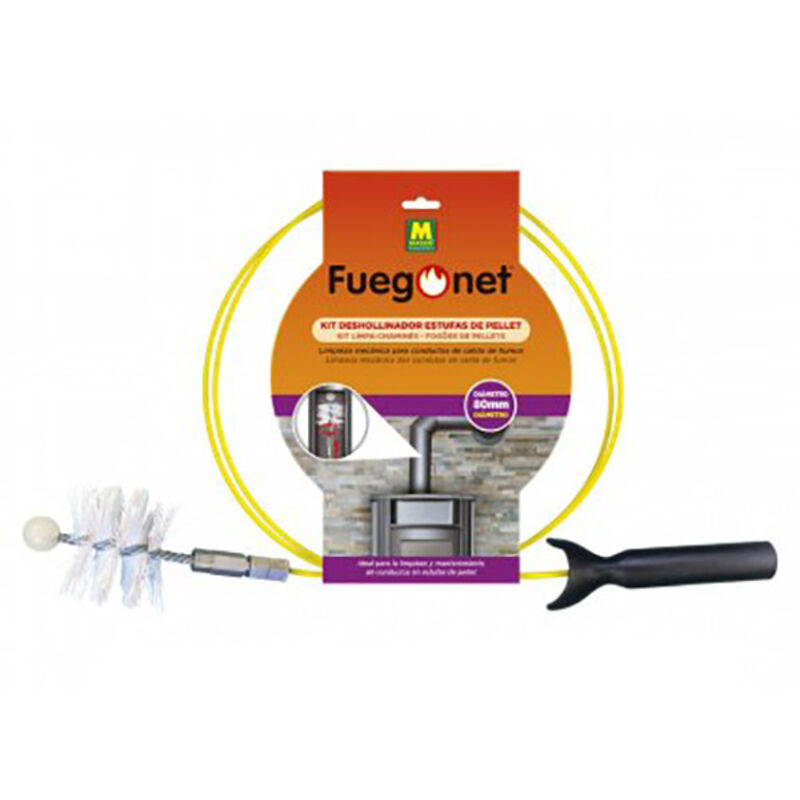 Fuego Net - Schornsteinfeger-Kit - ø80mm Pelletkocher 3m - fuegonet masso