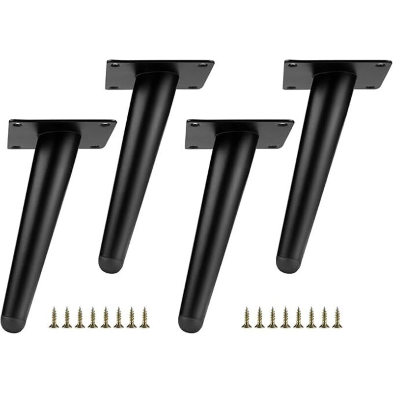 Schräge Möbelfüße,konische Metall Möbelfüße,Sofafuss,Schrankbeine,Schwarze Möbelfüße,Edelstahl,für Tische Sofas TV-Schränke Stühle Schränke