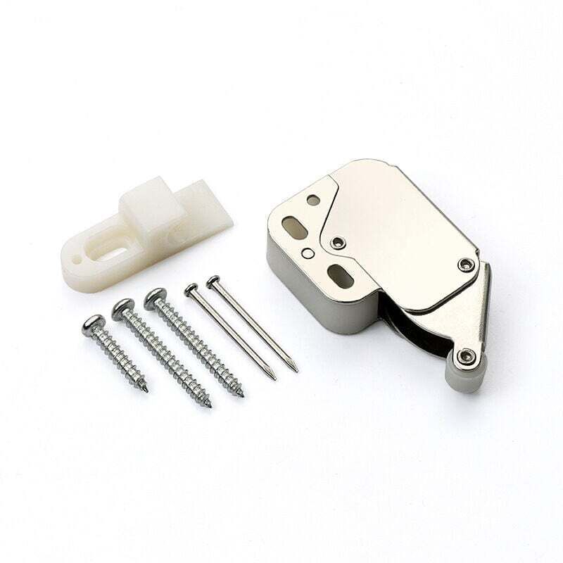 Schränke mit Push-to-open-Verschluss und Kreuztüren, Küchentürstopper, Schublade, Soft-Close, Magnetverschluss, Push-to-open, Touch-Dämpfer.