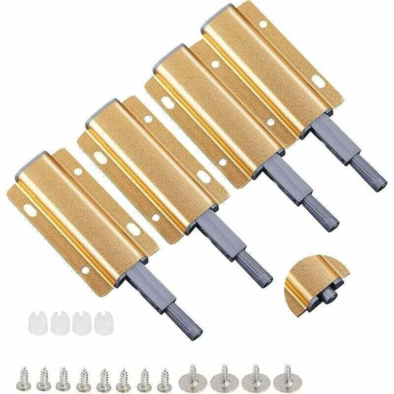 Gabrielle - Schranktürdrücker, 4 Stück Push-to-Open-Magnet, Push-to-Open-Schranktürmagnet, Push-Pull-Türöffnungsdämpfer