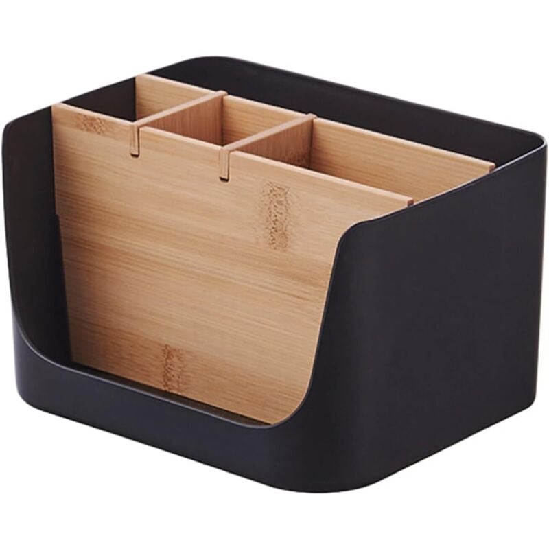 Schreibtisch-Organizer aus Holz, Büro-Organizer, Tisch-Organizer aus Bambus, Stifthalter für den Schreibtisch, 5 Fächer, für Büro, Wohnzimmer und