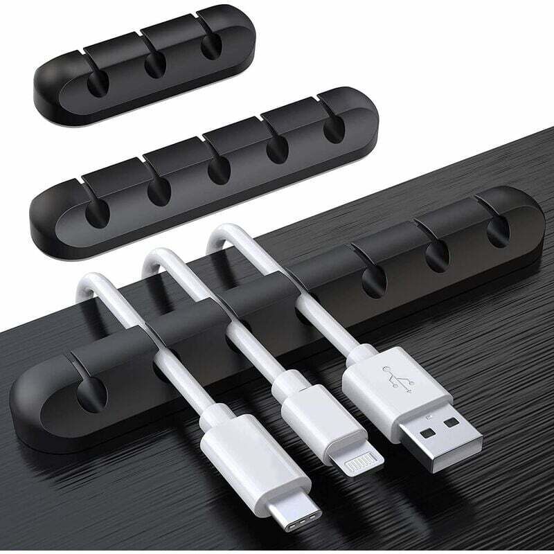 3er-Pack Kabel-Clips, Kabel-Organizer für den Schreibtisch, Kabelfixierer, Hub, Datenkabel, Silikon-Kabel-Organizer, Kartensteckplatz-Clip-Schnalle,