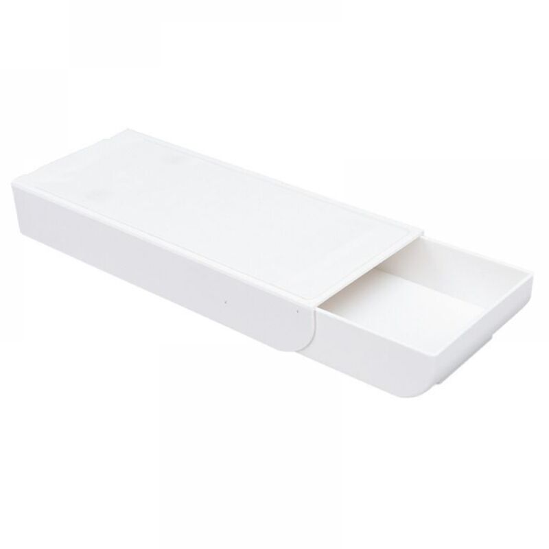 Schreibtisch-Organizer, weiße Aufbewahrungsbox aus ABS-Kunststoff für Bürobedarf und Schreibwaren