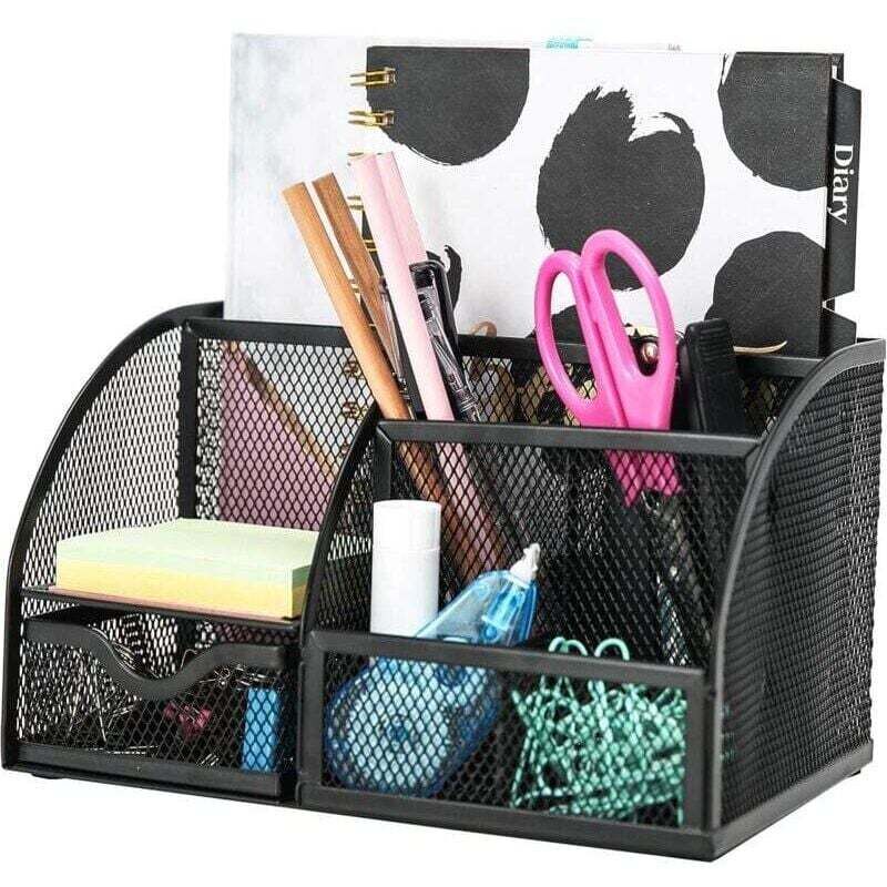 Schreibtisch-Organizer/Schreibwaren-Organizer/Stiftehalter/Schreibtisch-Organizer/Multifunktionaler Organizer (348 Schwarz)