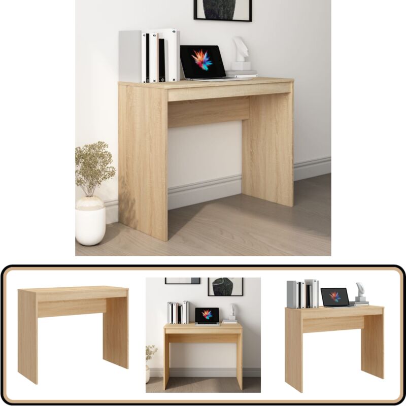 Vidaxl - Schreibtisch Sonoma-Eiche 90x40x72 cm Holzwerkstoff - Schreibtisch - Holzwerkstoff - Sonoma-Eiche - Home Office - Schreibtisch Klein