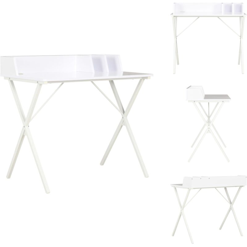 Vidaxl - Schreibtisch Weiß 80x50x84 cm - Schreibtisch - Weißer Schreibtisch - Bürostuhl - Home Office - Laptoptisch