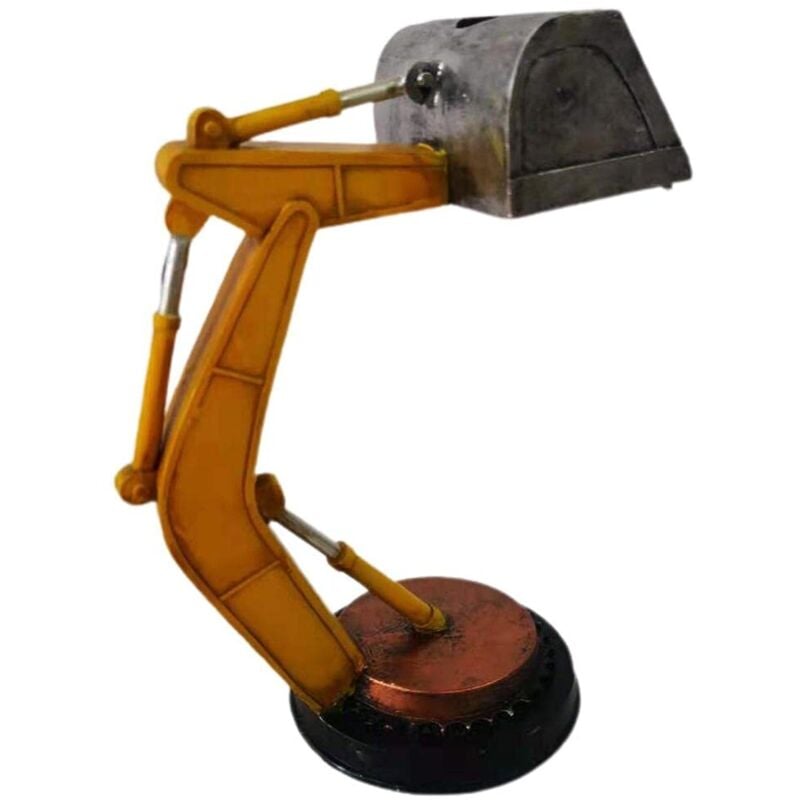 Schreibtischlampe im Industriedesign mit Bagger-Motiv, LED-Nachtlicht in Baggerform für die Schlafzimmerdekoration