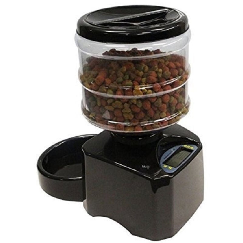 Trade Shop Traesio - Trade Shop - elektrischer spender napf 5.5L diätfutter katze hund -