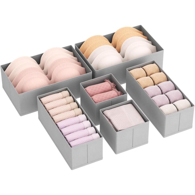 Schubladen-Organizer-Set, faltbare Aufbewahrungsbox für Kleidung, Schubladenteiler aus Stoff, Aufbewahrung für Unterwäsche, Aufbewahrungskorb für den