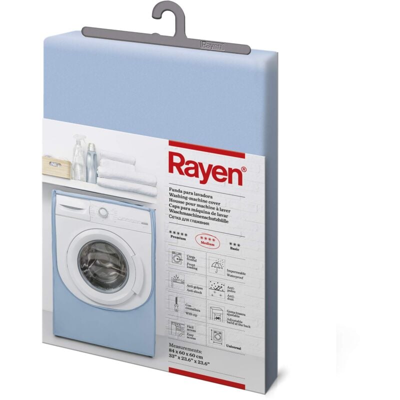 Rayen Bezug für mittlere Waschmaschine Frontlader-Waschmaschinenabdeckung Abdeckung für Waschmaschine und Trockner Werkstoff pva