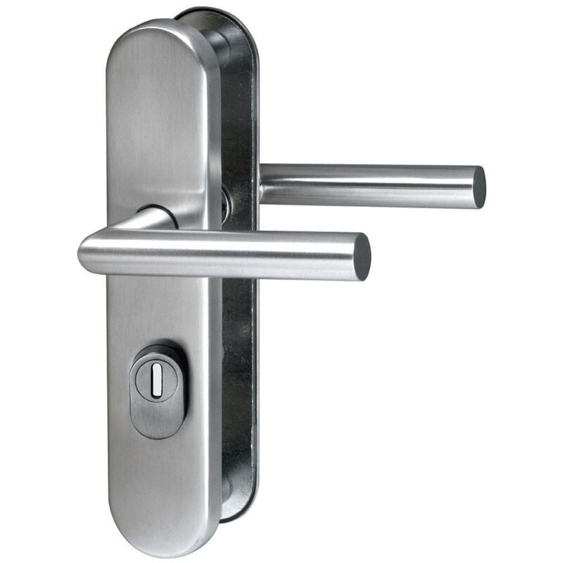 Lienbacher - Schutzbeschlag Cottbus cl Form Edelstahl matt gebürstet Türgriff Drücker/Drücker din 10/92