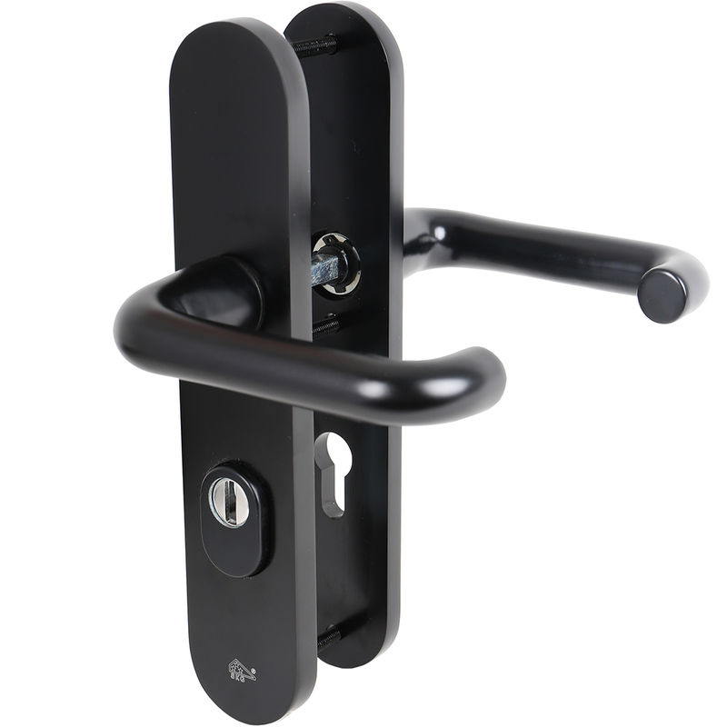 Ms Beschläge - Schutzbeschlag Haustürbeschlag SKG3 Drücker Drücker Profilzylinder 72mm Kernziehschutz