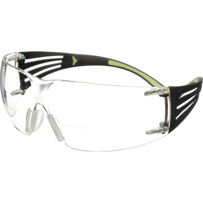 Schutzbrille Reader SecureFit™-SF400 EN 166 Bügel schwarz grün,Scheibe klar +1,5