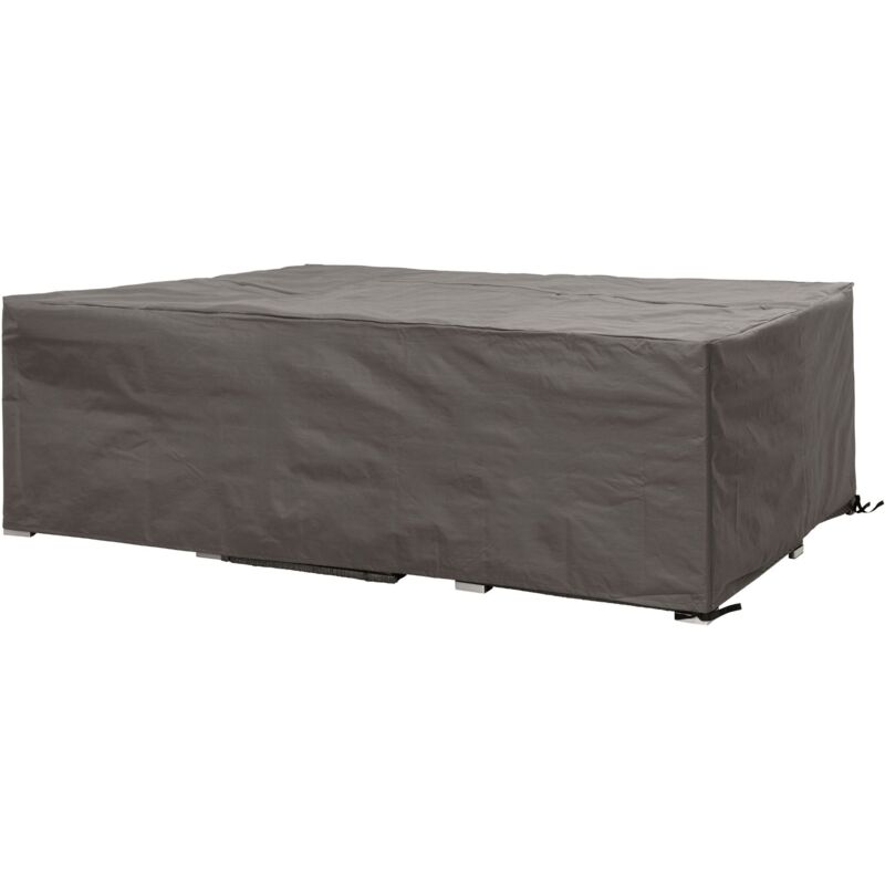 Schutzhülle für Gartenmöbel, Abdeckplane, Abdeckhülle Garten, Möbel Abdeckung, Schutz Gartenmöbel, Winterabdeckung, grau, quadratisch, 250 x 250 x 75