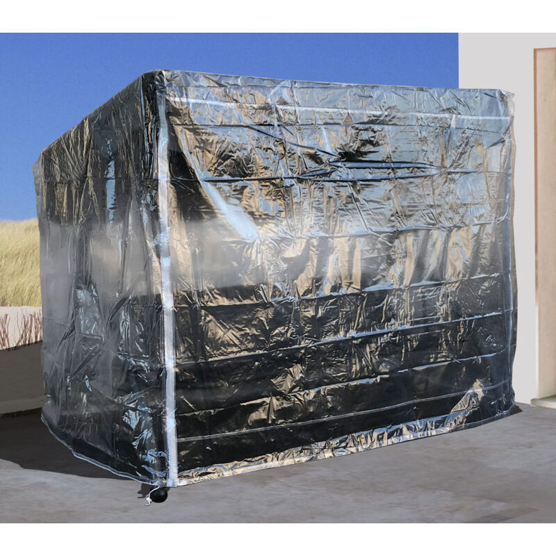 Schutzhülle für Hollywoodschaukel Triumph 3 Sitzer 215x123x180cm PVC transparent