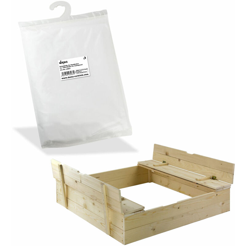 Dema - Schutzhülle Hülle Abdeckung Abdeckplane Plane für Sandkasten 120x120x20 cm