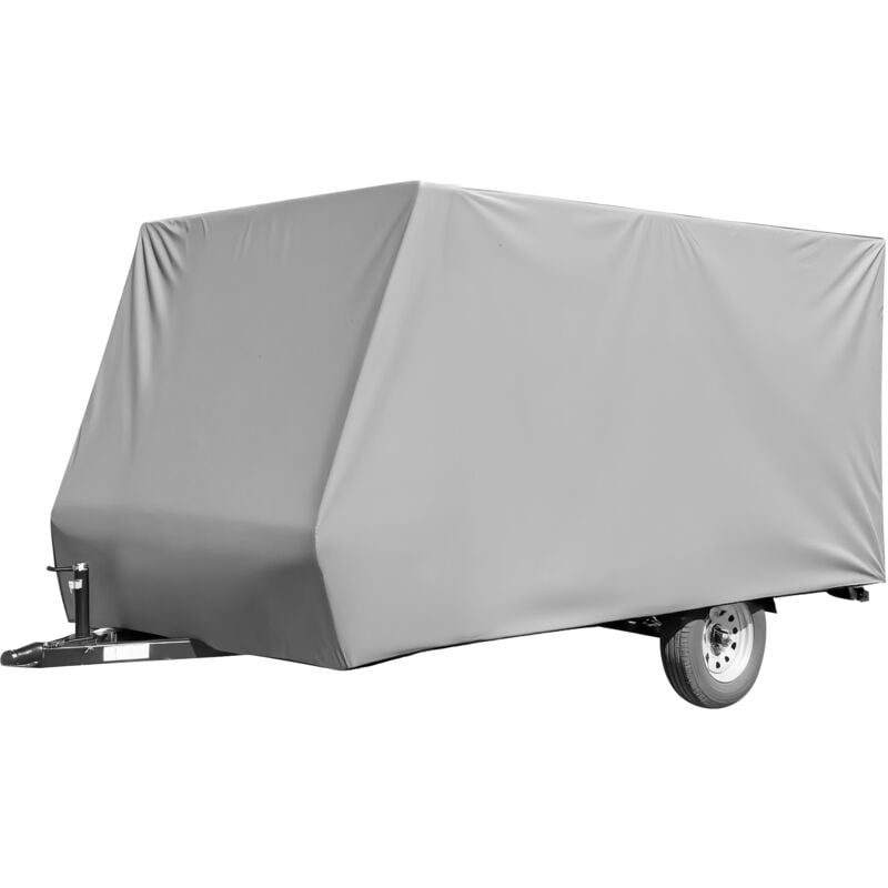 Wohnwagen Schutzhülle Größe l 580x225x220 cm Plane Abdeckplane Caravan Wohnmobil Schutzplane Schutzhaube Abdeckung - Wiltec