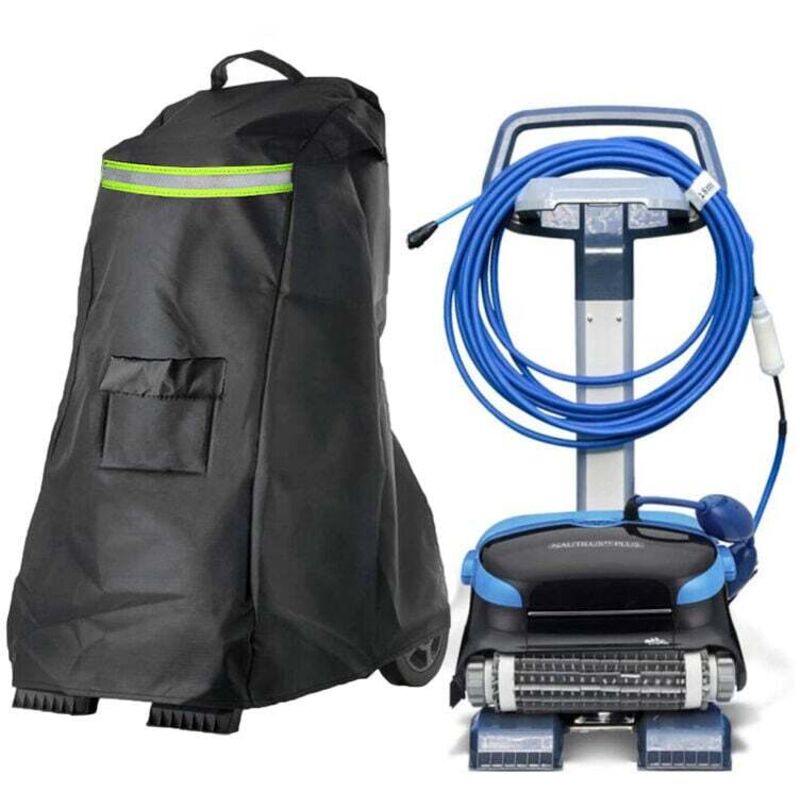 Schutzhülle für den Dolphin-Poolroboter, mit Kordelzuggriff, Taschen und reflektierenden Streifen, staubdicht