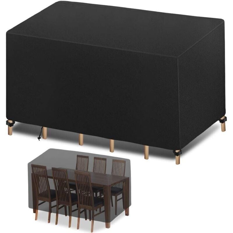 Schutzhülle für Gartenmöbel, 420D Oxford-Gewebe mit Kordelzug, wasserdicht, winddicht, UV-beständig, für Gartenmöbel, Sofa, Terrassenmöbel (180 x 120