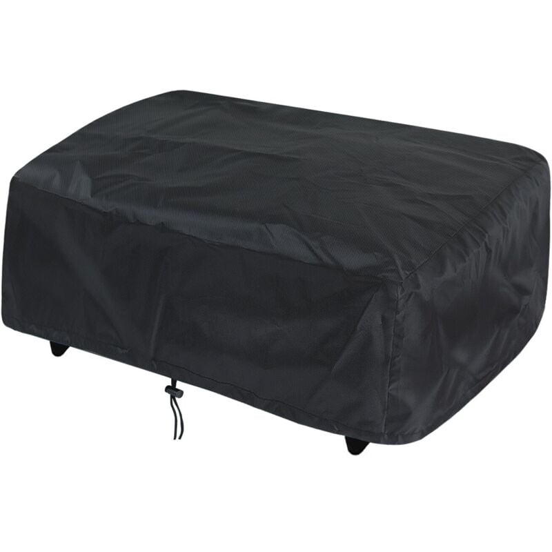 Schutzhülle für Gaskocher, Maße 80 x 60 x 25 cm, wasserdicht, UV-beständig, schwarz, universell einsetzbar Für Gaskocher im Freien Für Grills im